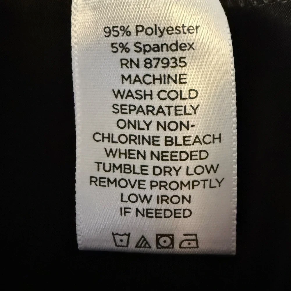 Susan Graver‎ Black Liquid Knit Dress 3/4 A-line Sleeve Keyhole Neck Size L